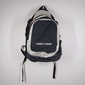 Harrow Backpack Black Gray Nylon Sport Athletic Travel School Casual